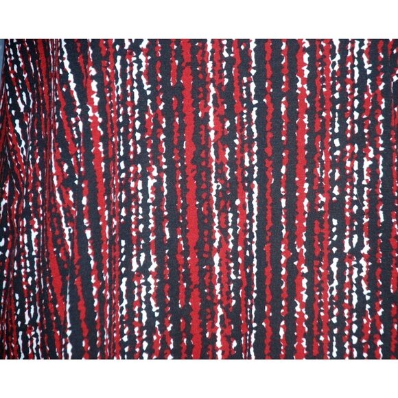 LuLaRoe Ladies Blouse Shirt Top Size XL Stretch Short Sleeve Red And Black - Picture 3 of 7